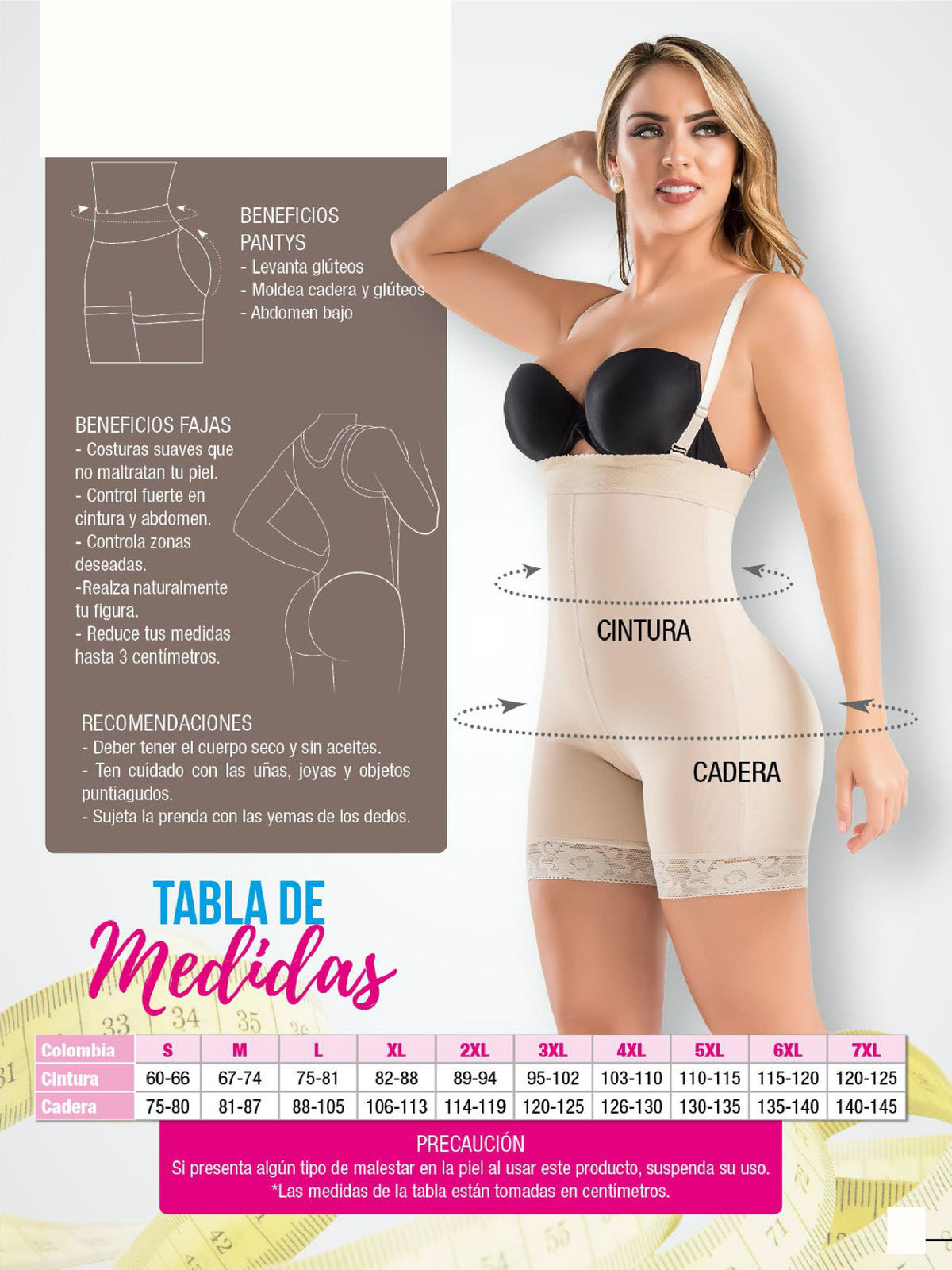 Guía de tallas 3159 Body Rojo